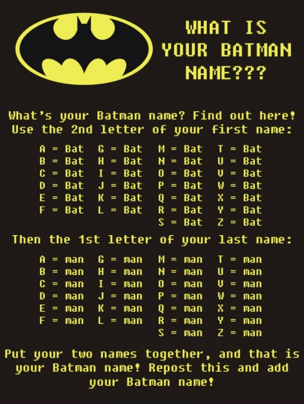 Batmanisez votre nom