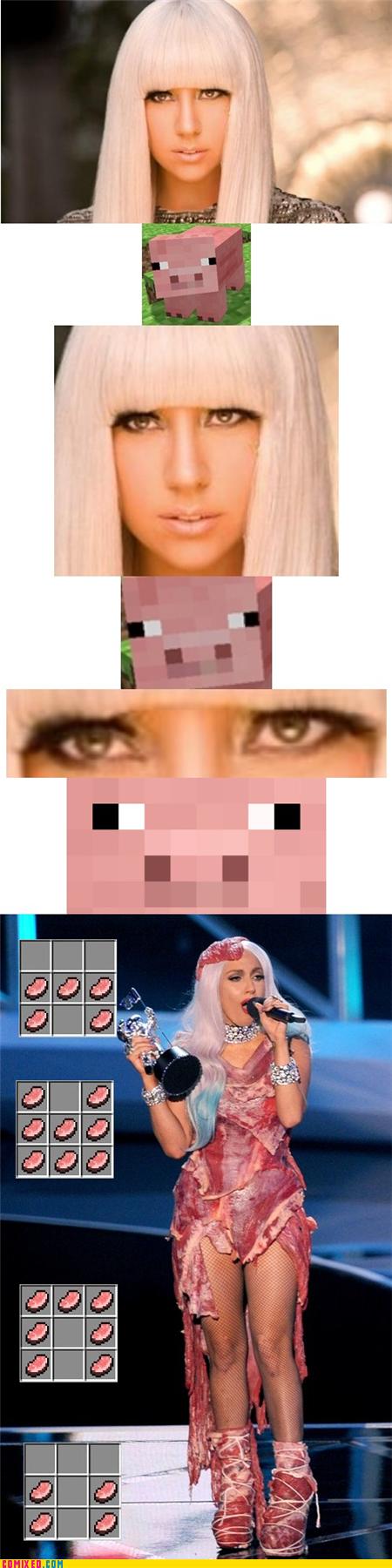 Minecraft, ça rend Gaga