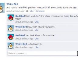 D'autres statuts facebook "Angry Bird" en suivant le lien